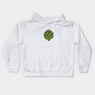 Artichoke cartoon illustration Kids Hoodie